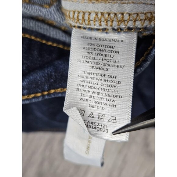 (3/$35) LOFT Jeans Womens 2 / 26 Blue Skinny Stretch Denim High Rise Skinny - Picture 6 of 11